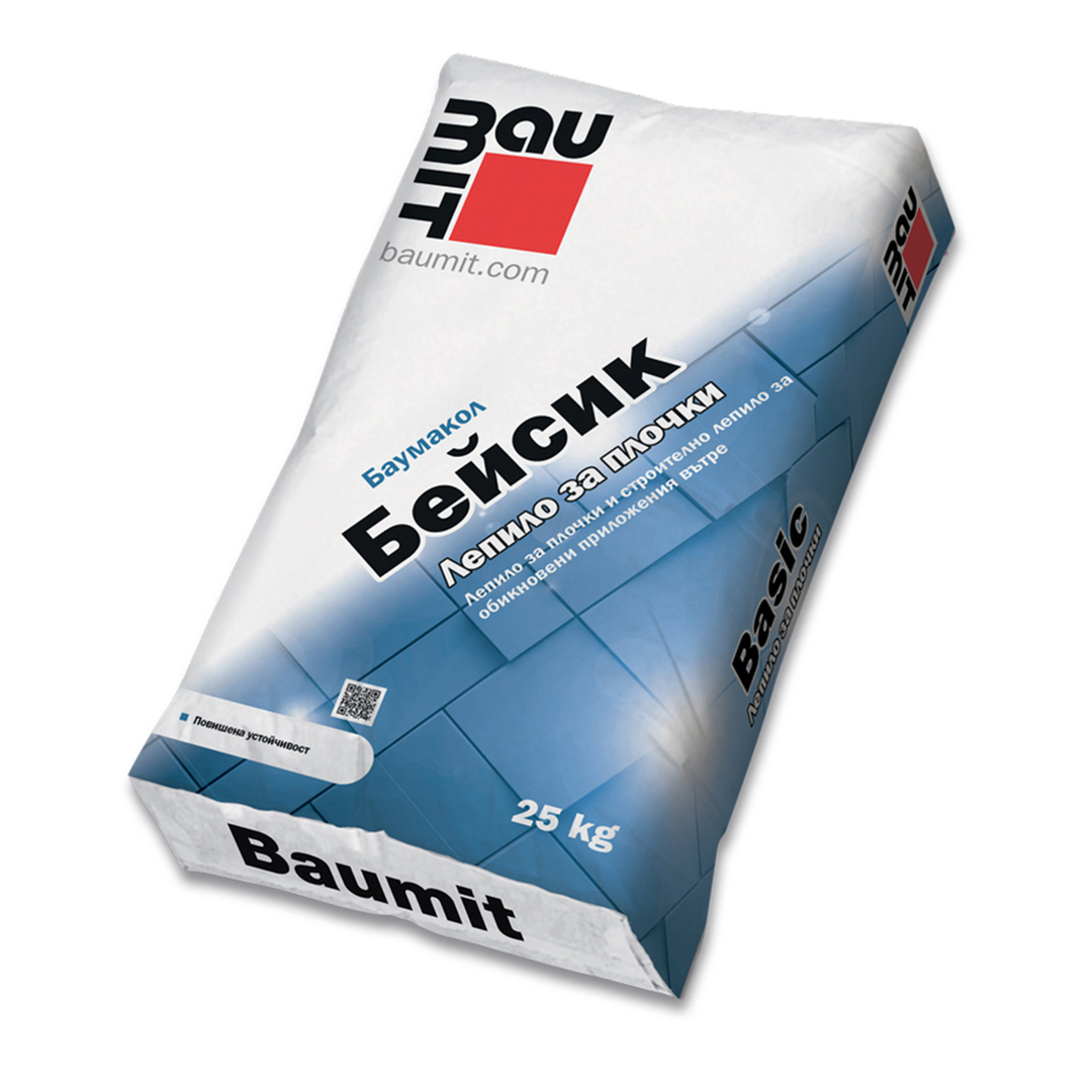 Baumacol Basic tile adhesive - 25 kg. – Baumit 11.22.22.1.0021